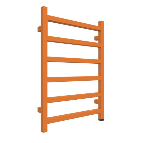 Grzejnik elektryczny TERMA SIMPLE ONE 720 x 500 mm, kolor pomarańczowy jasny RAL2000, moc 300 W, podłączenie E8, kabel prosty bez wtyczki żółty