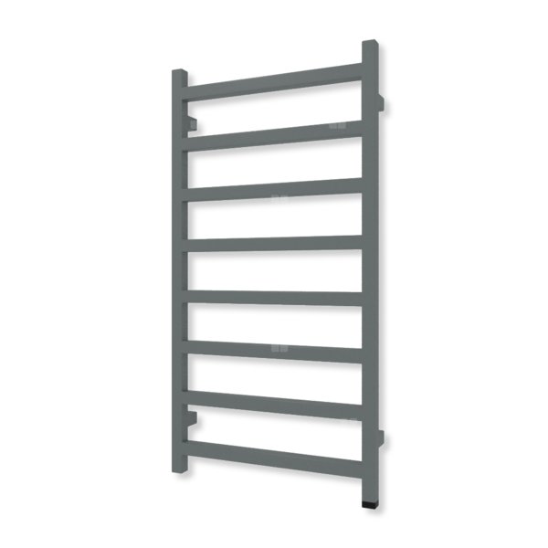 Grzejnik elektryczny TERMA SIMPLE ONE 960 x 500 mm, kolor grafit, moc 400 W, podłączenie E8, kabel prosty bez wtyczki szary