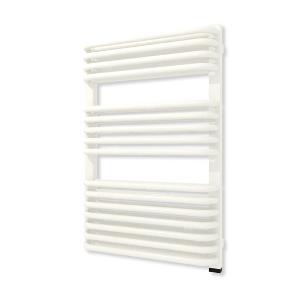 Grzejnik elektryczny TERMA TYTUS ONE 820 x 540 mm, kolor biały drogowy RAL9016, moc 600 W, podłączenie E1, kabel spiralny z wtyczką