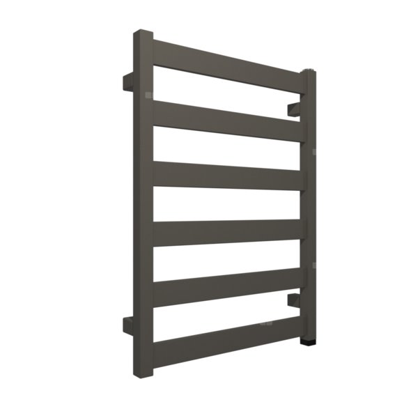 Grzejnik elektryczny TERMA VIVO ONE 670 x 500 mm, kolor błyszczący żwir, moc 300 W, podłączenie E8, kabel prosty bez wtyczki szary