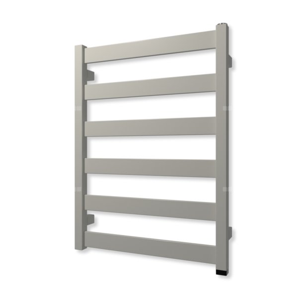 Grzejnik elektryczny TERMA VIVO ONE 670 x 500mm, kolor biały soft, moc 300 W, podłączenie E8, kabel prosty z wtyczką czarny