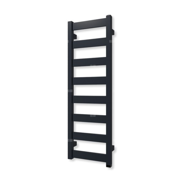 Grzejnik elektryczny TERMA VIVO ONE 910 x 300mm, kolor dżinsowy, moc 300 W, podłączenie E8, kabel spiralny z wtyczką czarny