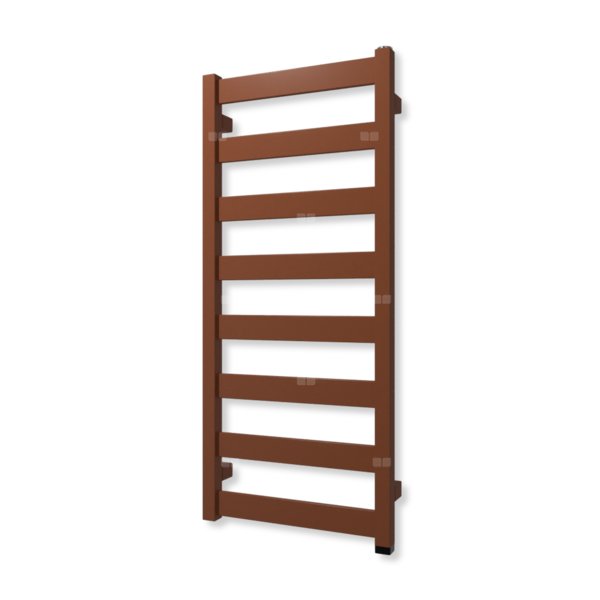 Grzejnik elektryczny TERMA VIVO ONE 910 x 400 mm, kolor jasna Cu, moc 300 W, podłączenie E1, kabel prosty bez wtyczki szary