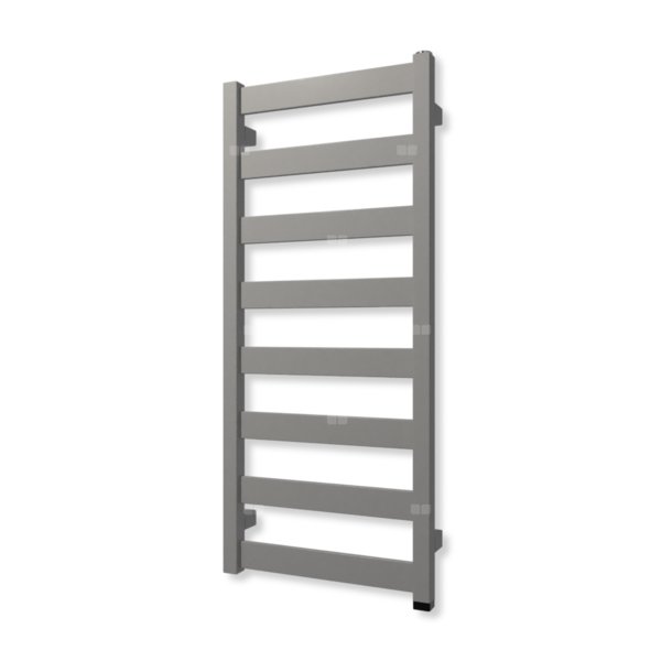 Grzejnik elektryczny TERMA VIVO ONE 910 x 400 mm, kolor srebrny metalik, moc 300 W, podłączenie E1, kabel spiralny z wtyczką