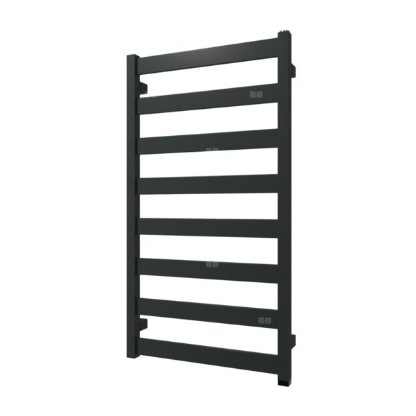 Grzejnik elektryczny TERMA VIVO ONE 910 x 500mm, kolor zielony czarny RAL6012, moc 400 W, podłączenie E1, kabel prosty bez wtyczki czarny