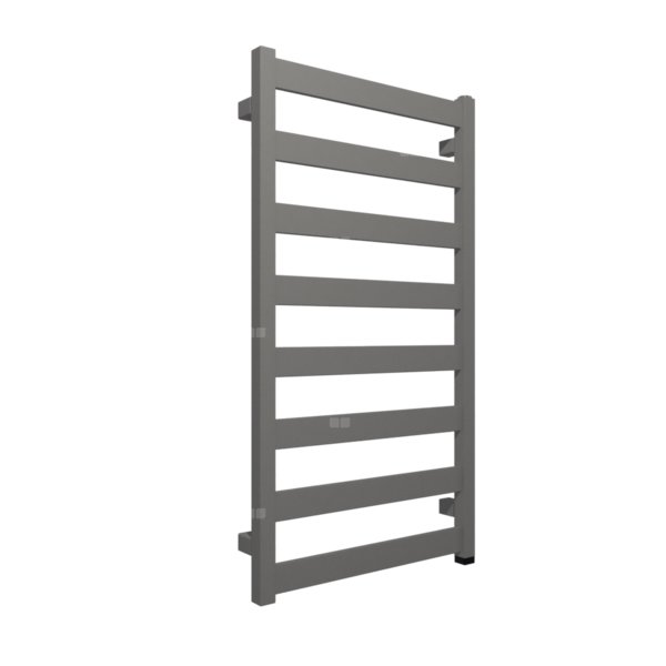 Grzejnik elektryczny TERMA VIVO ONE 910 x 500mm, kolor szary sygnałowy RAL7004, moc 400 W, podłączenie E1, kabel prosty bez wtyczki szary