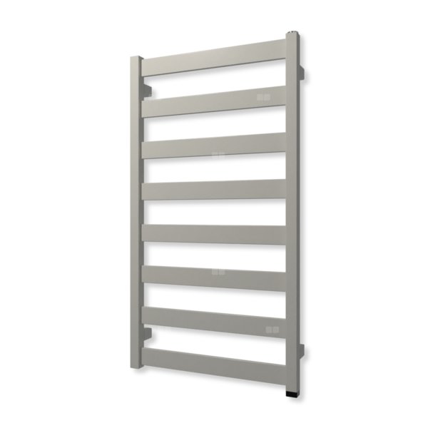 Grzejnik elektryczny TERMA VIVO ONE 910 x 500mm, kolor biały sygnałowy RAL9003, moc 400 W, podłączenie E8, kabel spiralny z wtyczką czarny