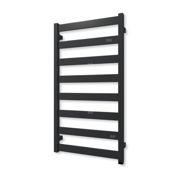 Grzejnik elektryczny TERMA VIVO ONE 910 x 500 mm, kolor metaliczna czerń, moc 400 W, podłączenie E1, kabel prosty bez wtyczki biały