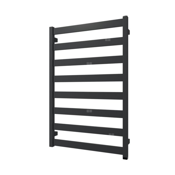 Grzejnik elektryczny TERMA VIVO ONE 910 x 600 mm, kolor szterling, moc 400 W, podłączenie E1, kabel prosty bez wtyczki czarny