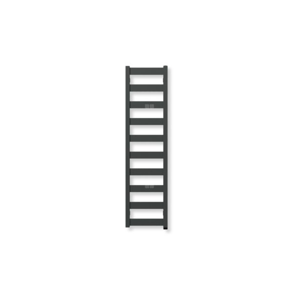 Grzejnik elektryczny TERMA VIVO ONE 1150 x 300mm, kolor błyszcząca szarość, moc 300 W, podłączenie E8, kabel prosty bez wtyczki