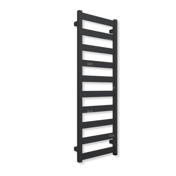 Grzejnik elektryczny TERMA VIVO ONE 1150 x 400mm, kolor metaliczny szary, moc 400 W, podłączenie E8, kabel prosty bez wtyczki biały