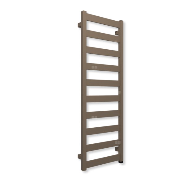 Grzejnik elektryczny TERMA VIVO ONE 1150 x 400 mm, kolor kwarc, moc 400 W, podłączenie E8, kabel spiralny z wtyczką szary