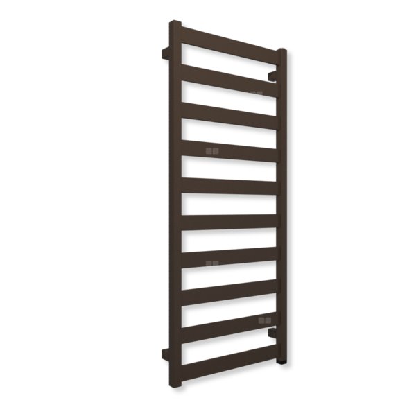 Grzejnik elektryczny TERMA VIVO ONE 1150 x 500 mm, kolor szlachetny brąz, moc 400 W, podłączenie E8, kabel spiralny z wtyczką szary