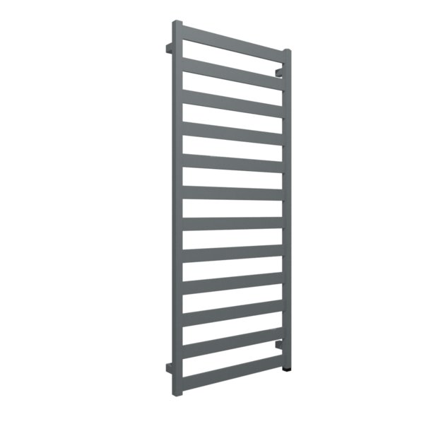 Grzejnik elektryczny TERMA VIVO ONE 1390 x 600mm, kolor szary stalowy RAL7001, moc 600 W, podłączenie E8, kabel spiralny z wtyczką czarny