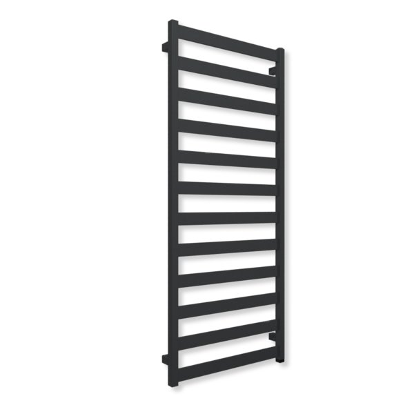 Grzejnik elektryczny TERMA VIVO ONE 1390 x 600mm, kolor szary antracytowy RAL7016, moc 600 W, podłączenie E8, kabel spiralny z wtyczką czarny