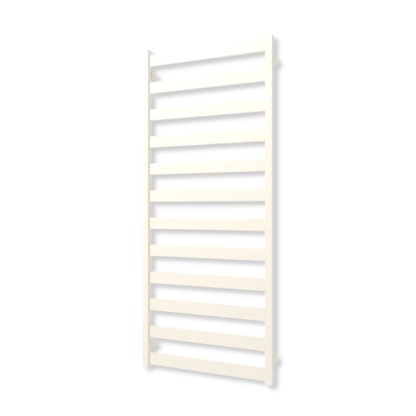 Grzejnik elektryczny TERMA VIVO ONE 1390 x 600mm, kolor biały RAL9010, moc 600 W, podłączenie E1, kabel prosty z wtyczką szary