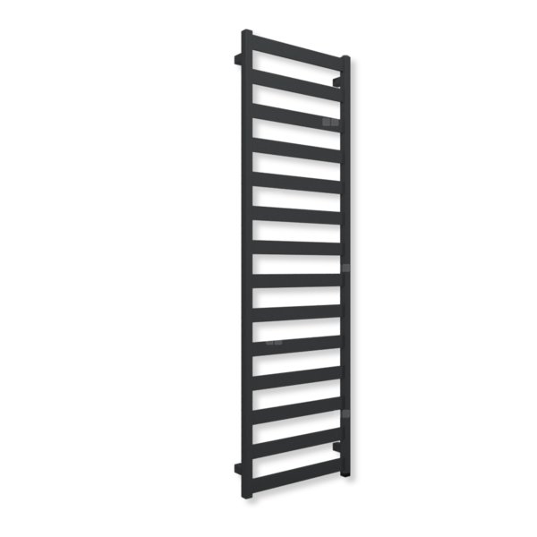 Grzejnik elektryczny TERMA VIVO ONE 1630 x 500mm, kolor metaliczna czerń, moc 600 W, podłączenie E8, kabel prosty bez wtyczki biały