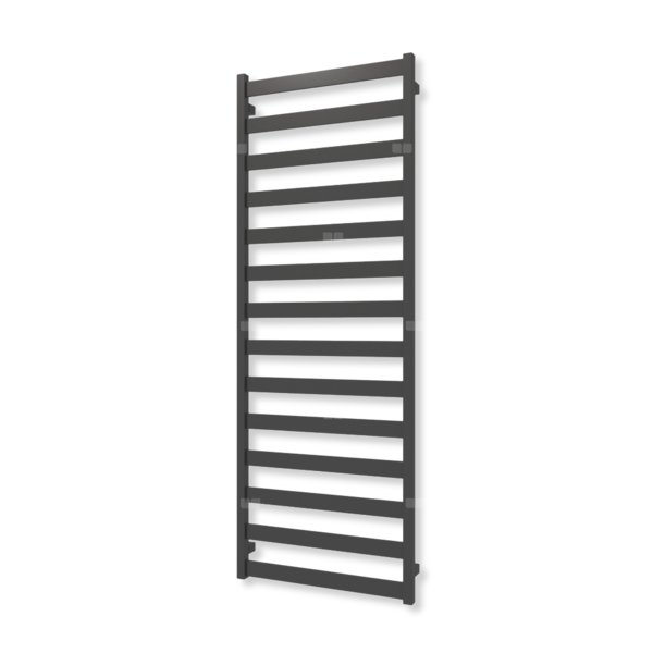 Grzejnik elektryczny TERMA VIVO ONE 1630 x 600mm, kolor czarny sygnałowy mat RAL9004, moc 800 W, podłączenie E8, kabel prosty bez wtyczki biały