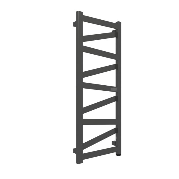 Grzejnik elektryczny TERMA VIPERA ONE 990 x 400 mm, kolor czarny RAL9011, moc 300 W, podłączenie E1, kabel prosty bez wtyczki szary