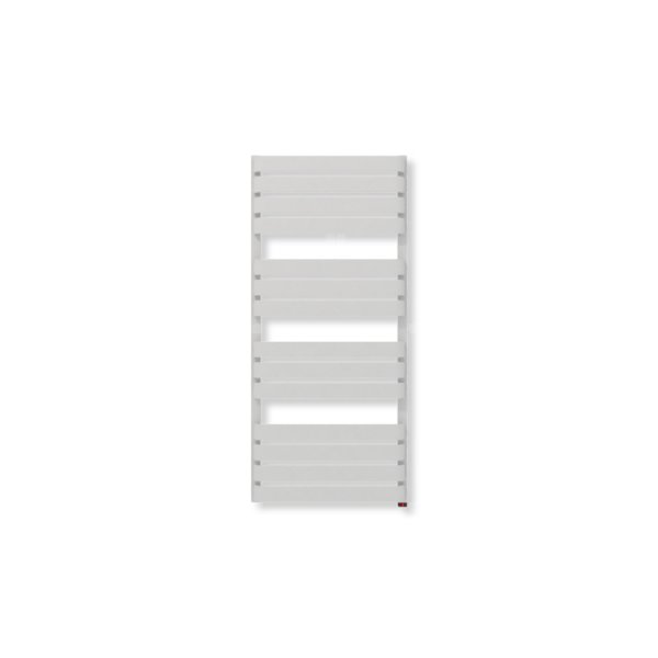 Grzejnik elektryczny TERMA WARP T ONE 1110 x 500mm, kolor szary mleczny RAL7047, moc 600 W, podłączenie E1, kabel prosty bez wtyczki szary