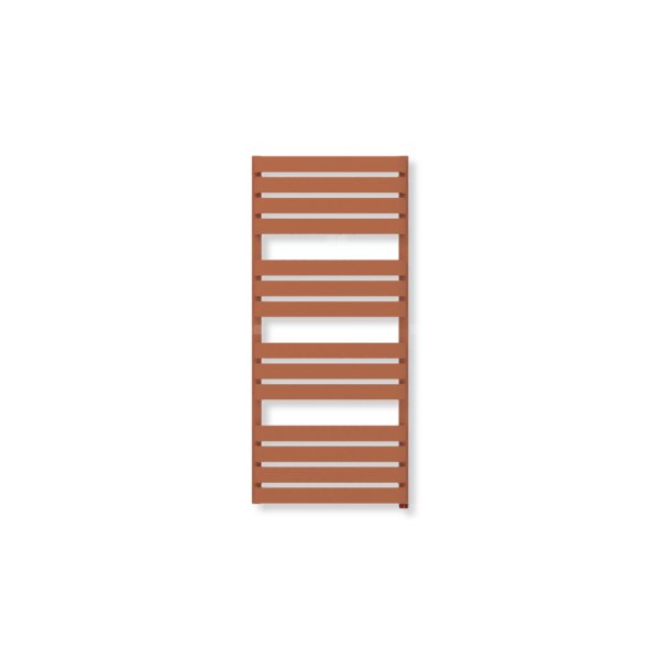 Grzejnik elektryczny TERMA WARP T ONE 1110 x 500mm, kolor jasna miedź, moc 600 W, podłączenie E1, kabel prosty bez wtyczki
