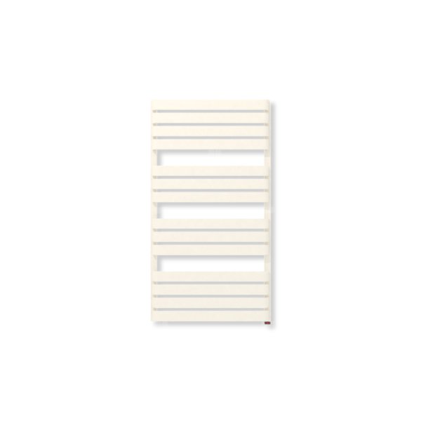 Grzejnik elektryczny TERMA WARP T ONE 1110 x 600mm, kolor biały RAL9010, moc 600 W, podłączenie E8, kabel prosty bez wtyczki biały