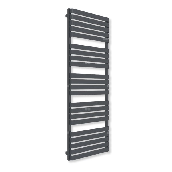 Grzejnik elektryczny TERMA WARP T ONE 1690 x 600mm, kolor szary antracytowy RAL7016, moc 1000 W, podłączenie E1, kabel prosty bez wtyczki szary