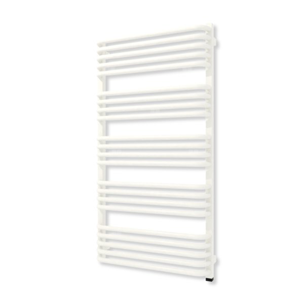 Grzejnik drabinkowy TERMA ALEX ONE, podłączenie S1, wym. 1140 x 600 mm, kolor rich black RAL9016, moc 711W