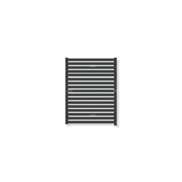 Grzejnik drabinkowy TERMA CITY ONE, podłączenie S1, wym. 780 x 600 mm, kolor czarny jak kruk mat RAL9005 (farba), moc 541W