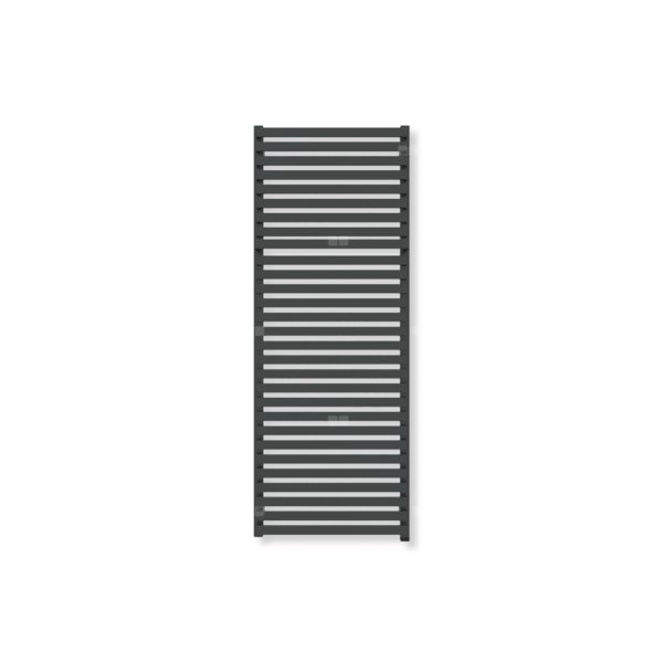 Grzejnik drabinkowy TERMA CITY ONE, podłączenie S1, wym. 1320 x 500 mm, kolor czarny jak kruk soft (farba), moc 739W