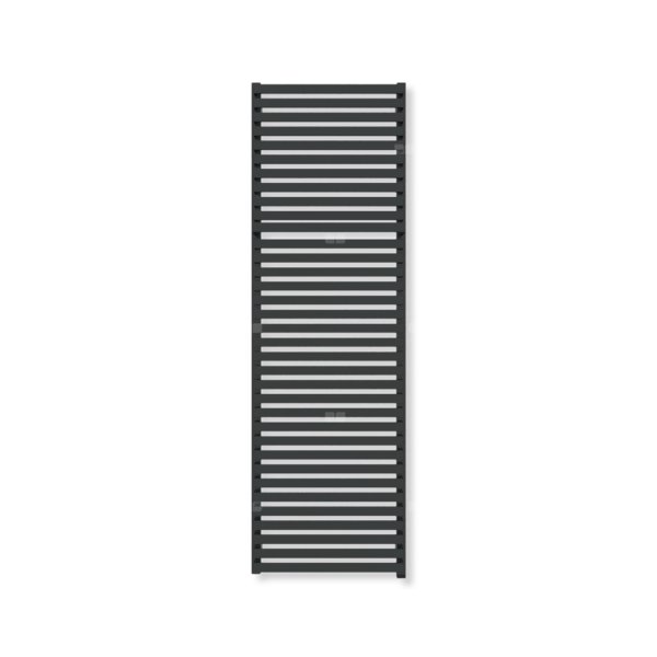 Grzejnik drabinkowy TERMA CITY ONE, podłączenie S8, wym. 1590 x 500 mm, kolor czarny jak kruk mat RAL9005 (farba), moc 887W