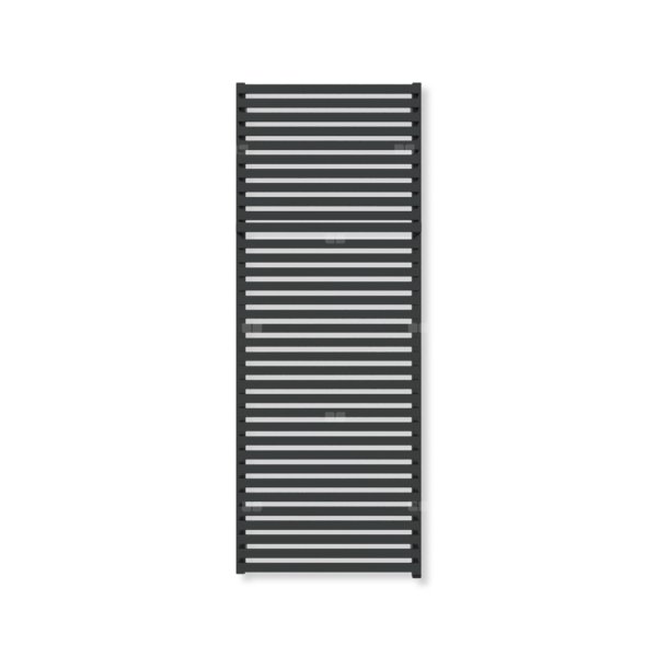 Grzejnik drabinkowy TERMA CITY ONE, podłączenie S8, wym. 1590 x 600 mm, kolor czarny jak kruk mat RAL9005 (farba), moc 1055W