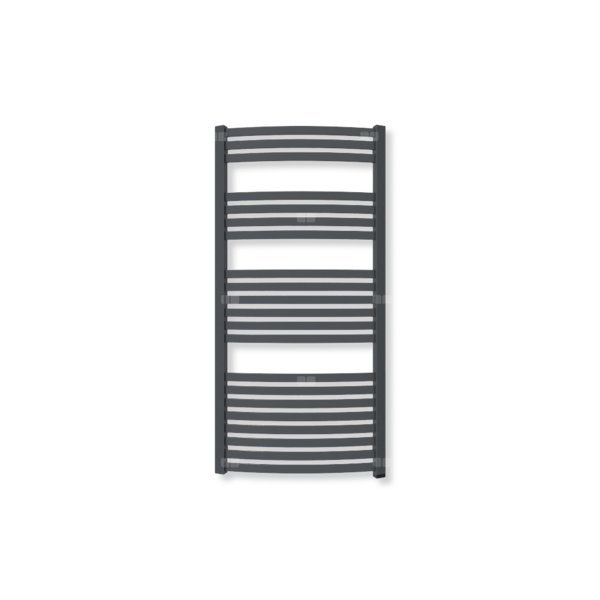 Grzejnik drabinkowy TERMA DEXTER ONE, podłączenie S8, wym. 1220 x 600 mm, kolor metaliczna czerń (farba), moc 640W