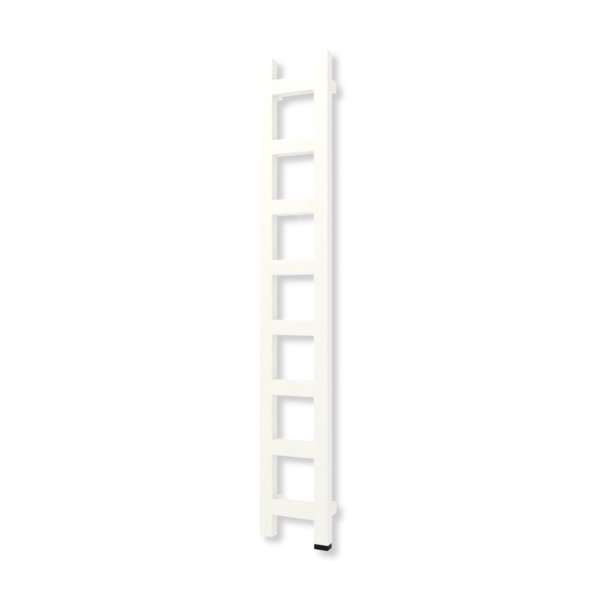 Grzejnik drabinkowy TERMA EASY ONE, podłączenie S8, wym. 1280 x 200 mm, kolor biały drogowy mat (farba), moc 251W