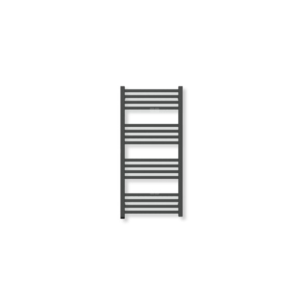 Grzejnik drabinkowy TERMA FIONA ONE, podłączenie S8, wym. 900 x 430 mm, kolor czarny jak kruk soft (farba), moc 342W