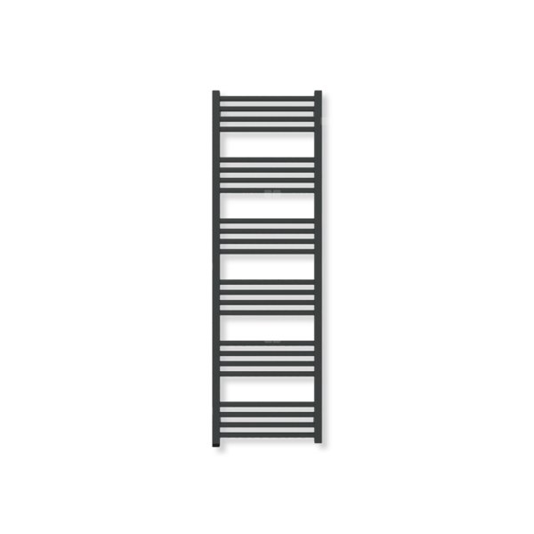 Grzejnik drabinkowy TERMA FIONA ONE, podłączenie S1, wym. 1380 x 430 mm, kolor czarny jak kruk mat RAL9005 (farba), moc 518W