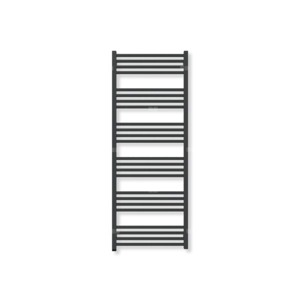 Grzejnik drabinkowy TERMA FIONA ONE, podłączenie S8, wym. 1380 x 530 mm, kolor czarny jak kruk mat RAL9005 (farba), moc 616W
