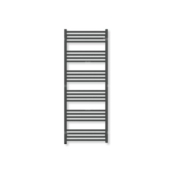 Grzejnik drabinkowy TERMA FIONA ONE, podłączenie S8, wym. 1380 x 530 mm, kolor czarny jak kruk soft (farba), moc 616W