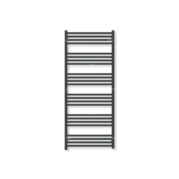 Grzejnik drabinkowy TERMA FIONA ONE, podłączenie S8, wym. 1380 x 580 mm, kolor czarny jak kruk mat RAL9005 (farba), moc 664W