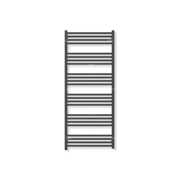 Grzejnik drabinkowy TERMA FIONA ONE, podłączenie S8, wym. 1380 x 580 mm, kolor czarny jak kruk soft (farba), moc 664W