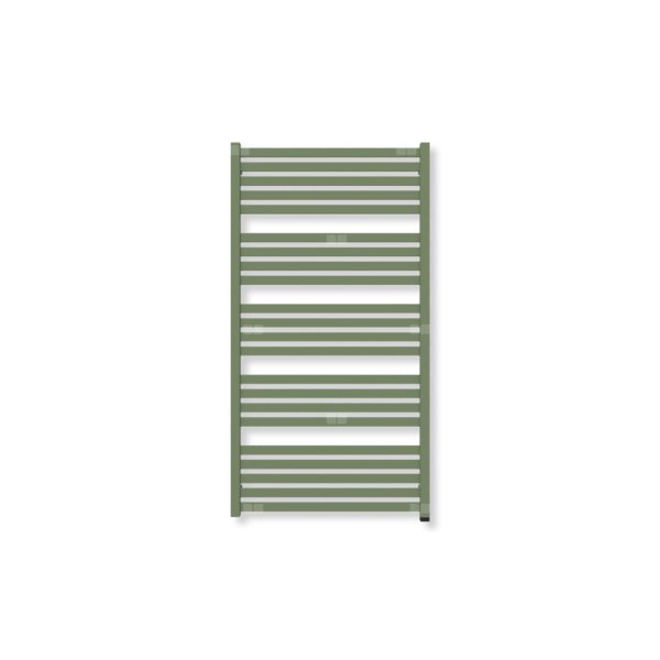 Grzejnik drabinkowy TERMA MARLIN ONE, podłączenie S8, wym. 1180 x 630 mm, kolor seledynowy groszkowy RAL6011 (farba), moc 685W