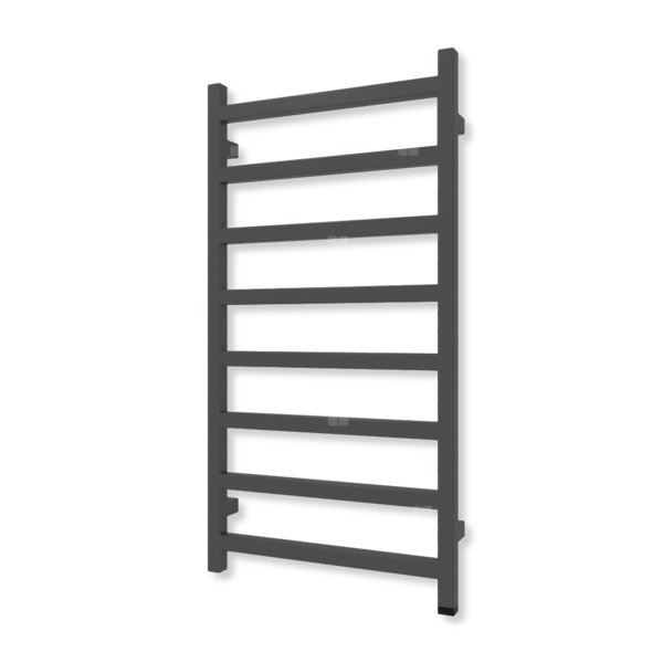 Grzejnik drabinkowy TERMA SIMPLE ONE, podłączenie S8, wym. 960 x 500 mm, kolor szary czarny soft (farba), moc 351W