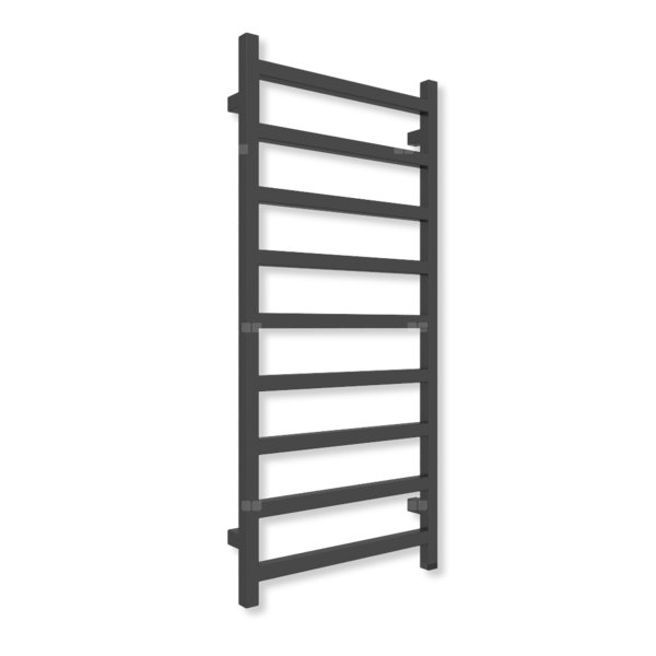 Grzejnik drabinkowy TERMA SIMPLE ONE, podłączenie S8, wym. 1080 x 500 mm, kolor czarny sygnałowy RAL9004 (farba), moc 396W