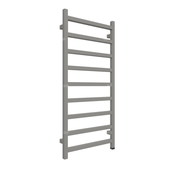 Grzejnik drabinkowy TERMA SIMPLE ONE, podłączenie S1, wym. 1080 x 500 mm, kolor ciemne aluminium metaliczny RAL9007 (farba), moc 396W