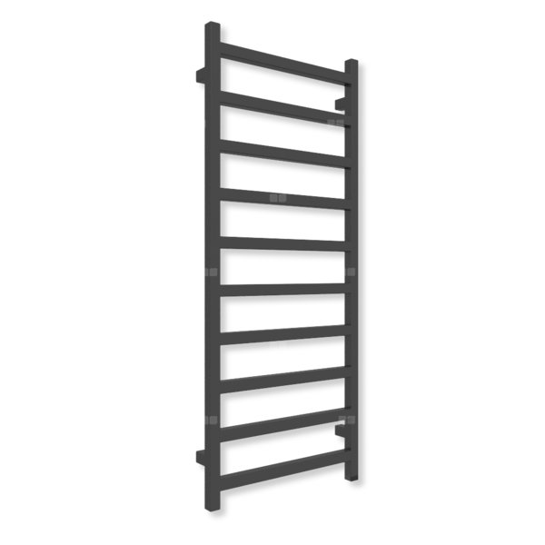 Grzejnik drabinkowy TERMA SIMPLE ONE, podłączenie S8, wym. 1200 x 500 mm, kolor czarny sygnałowy mat RAL9004 (farba), moc 440W