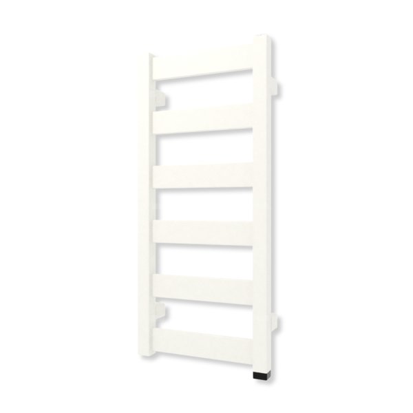Grzejnik drabinkowy TERMA VIVO ONE, podłączenie S8, wym. 670 x 300 mm, kolor biały drogowy mat (farba), moc 185W