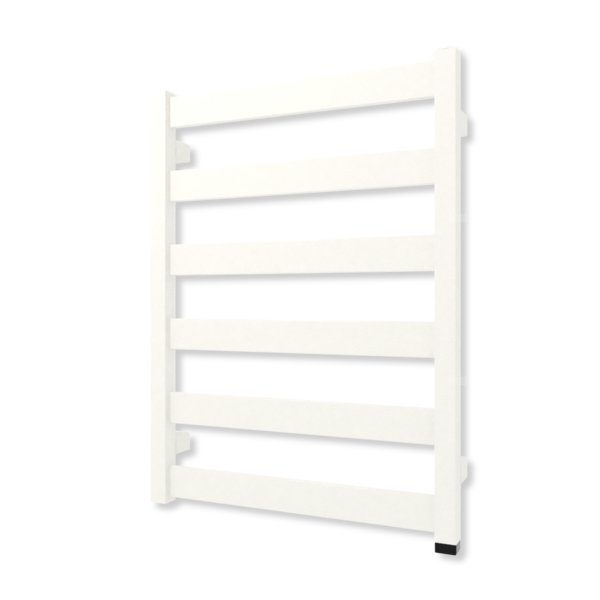 Grzejnik drabinkowy TERMA VIVO ONE, podłączenie S1, wym. 670 x 500 mm, kolor biały drogowy RAL9016 (farba), moc 275W