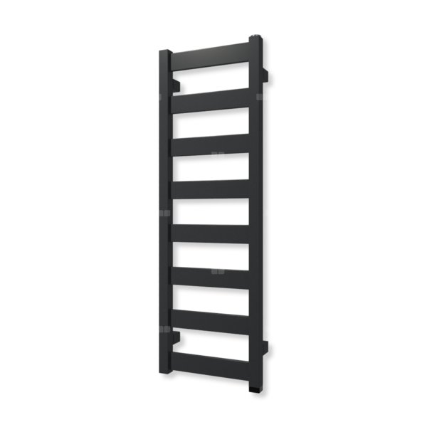 Grzejnik drabinkowy TERMA VIVO ONE, podłączenie S8, wym. 910 x 300 mm, kolor metaliczna czerń (farba), moc 240W
