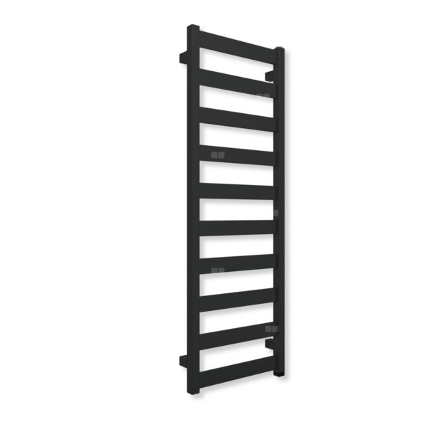 Grzejnik drabinkowy TERMA VIVO ONE, podłączenie S1, wym. 1150 x 400 mm, kolor czarny jak kruk soft RAL9005
