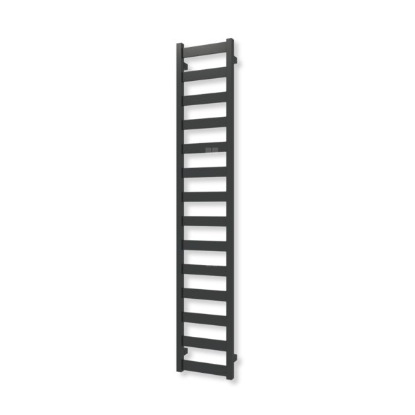 Grzejnik drabinkowy TERMA VIVO ONE, podłączenie S1, wym. 1630 x 300 mm, kolor czarny jak kruk mat RAL9005 (farba), moc 414W